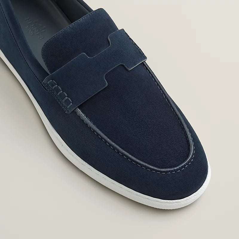 Mocassins Hermes - Job - Bleu Marine