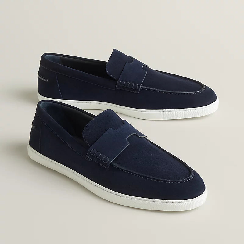 Mocassins Hermes - Job - Bleu Marine