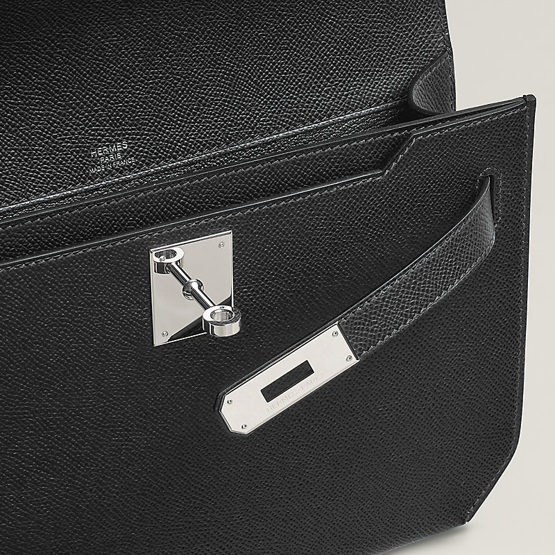 Pochette Hermes - Kelly depeches 25 pouch - Noir
