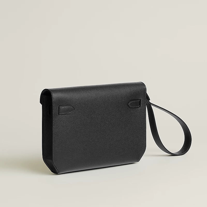 Pochette Hermes - Kelly depeches 25 pouch - Noir