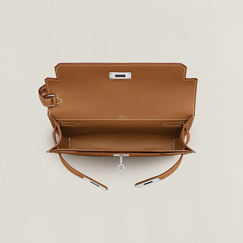 Pochette Hermes - Kelly depeches 25 pouch - Marron