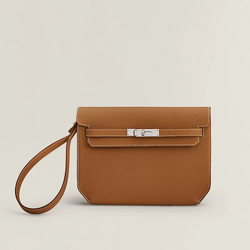 Pochette Hermes - Kelly depeches 25 pouch - Marron