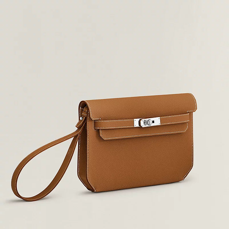 Pochette Hermes - Kelly depeches 25 pouch - Marron