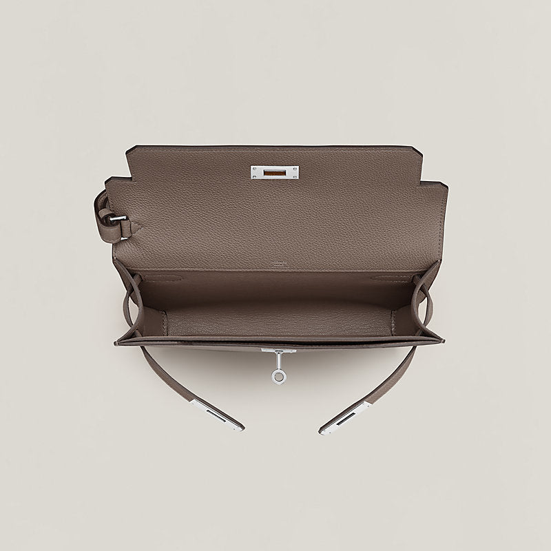Pochette Hermes - Kelly depeches 25 pouch - Gris