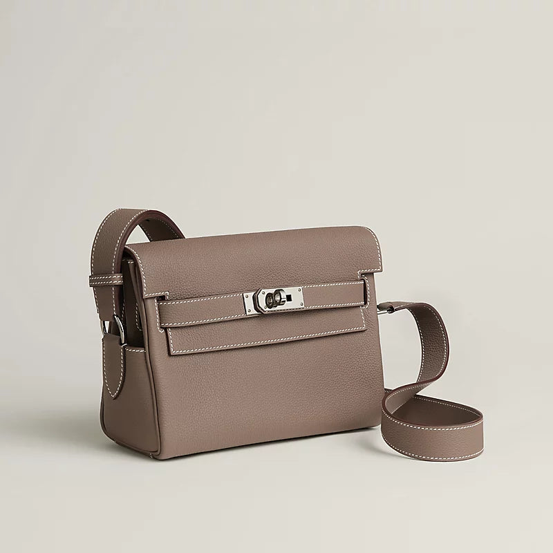 Pochette Hermes - Kelly Messenger - Étoupe