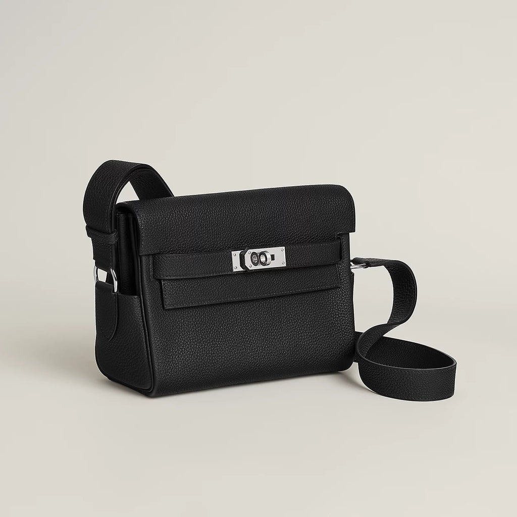 Sacoche Hermes - Kelly Messenger - Noir