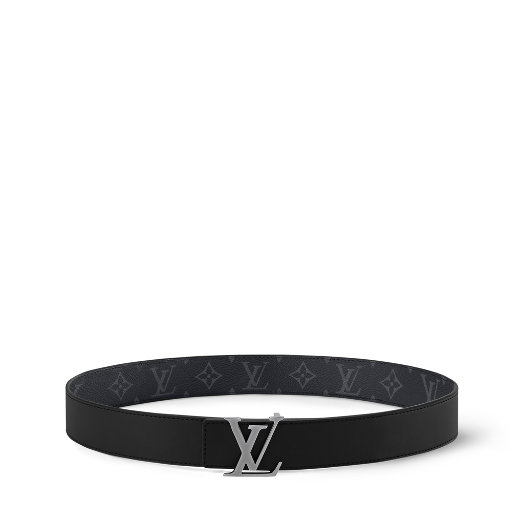 Ceinture Louis Vuitton - Initiales 35 mm réversible - Noir