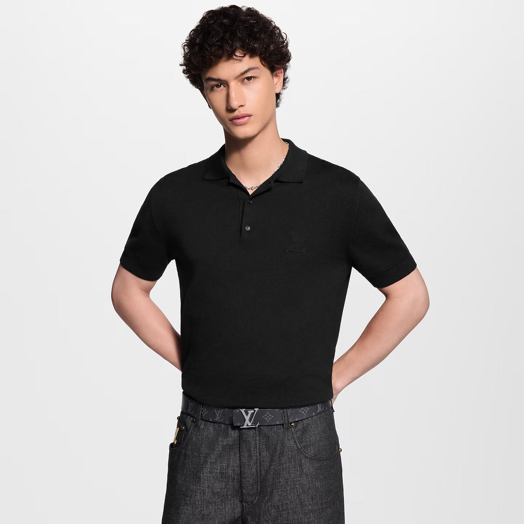 Ceinture Louis Vuitton - Initiales 35 mm réversible - Noir