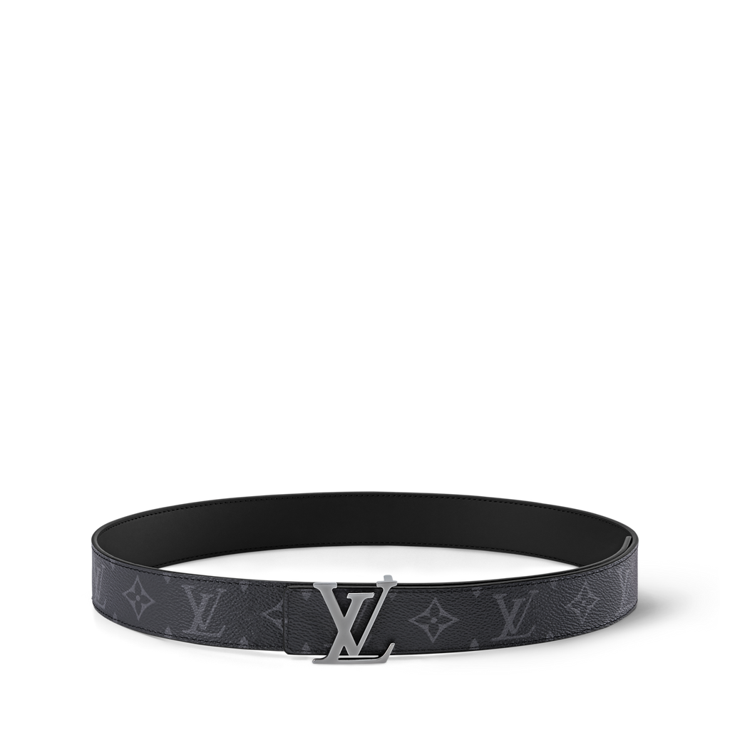 Ceinture Louis Vuitton - Initiales 35 mm réversible - Noir