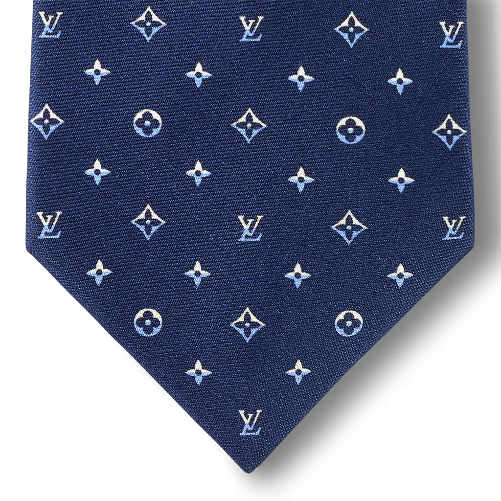 Cravate Louis Vuitton - Dual - Bleu Marine