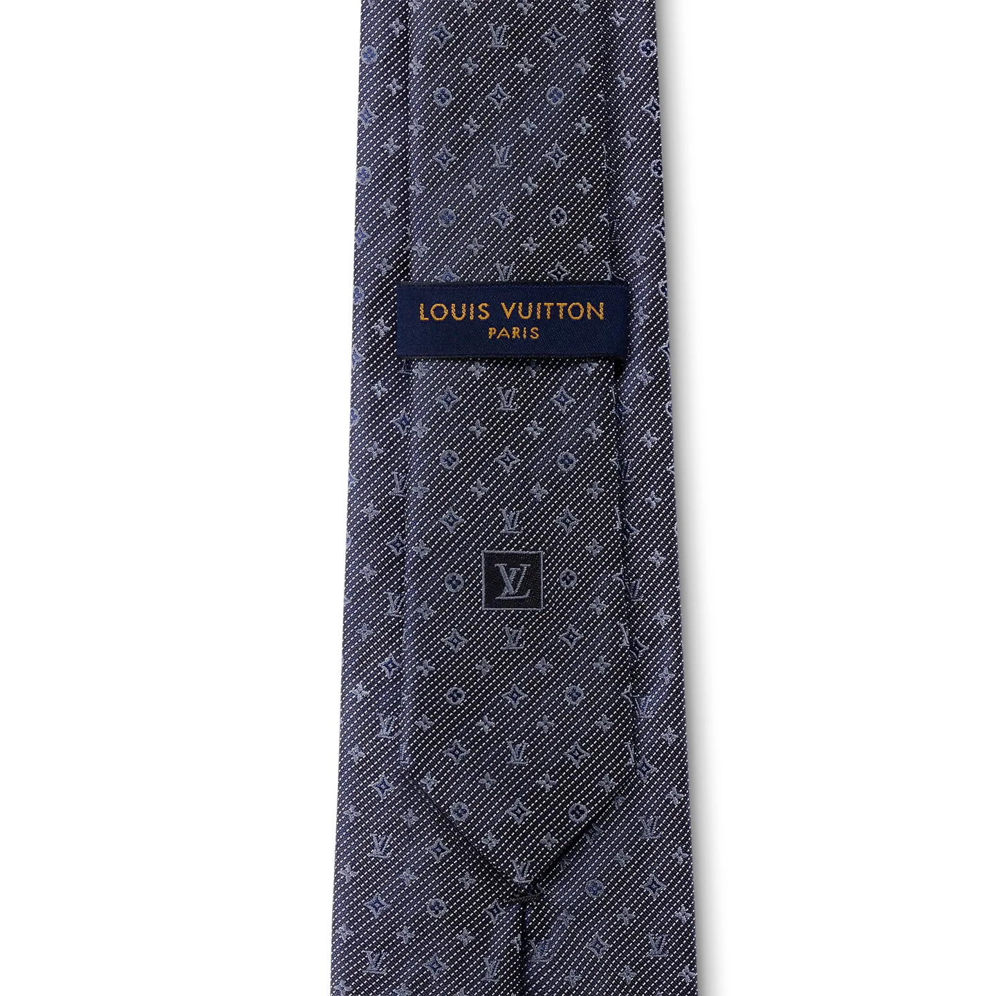 Cravate Louis Vuitton - Monogram Classic - Gris