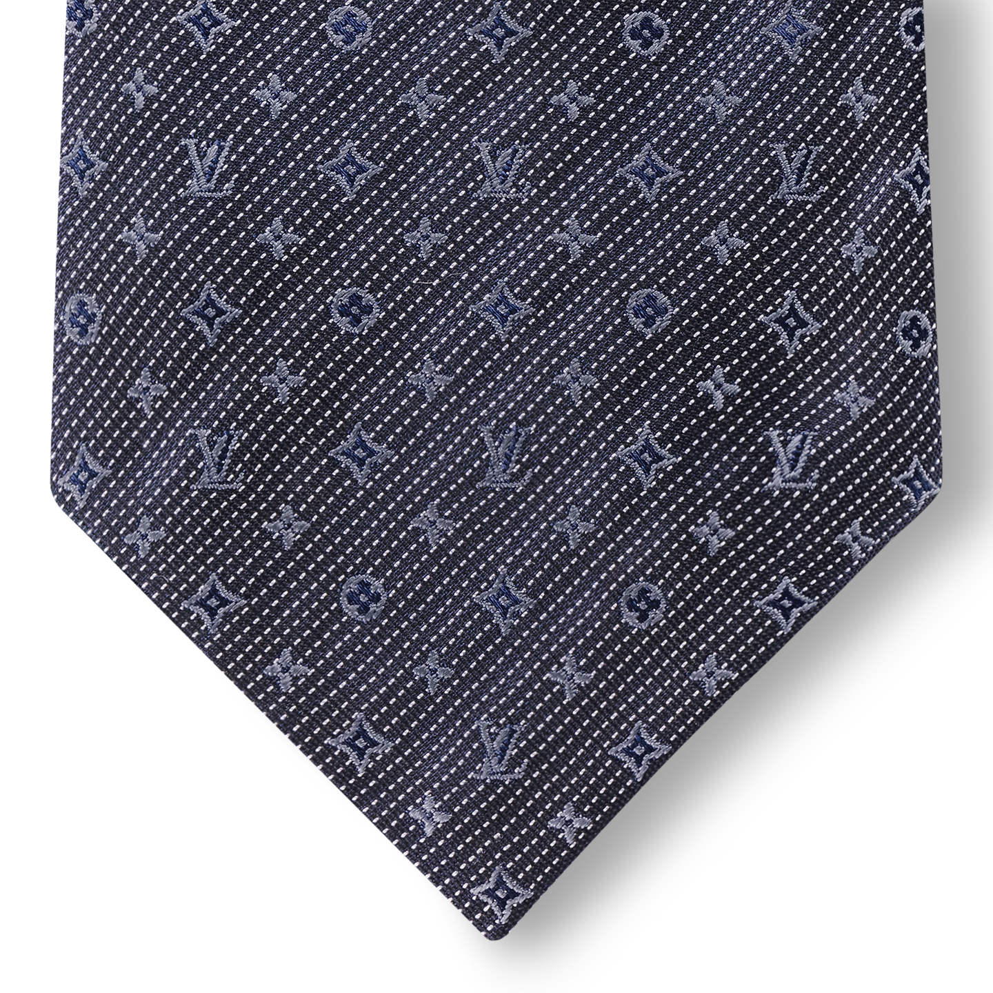 Cravate Louis Vuitton - Monogram Classic - Gris