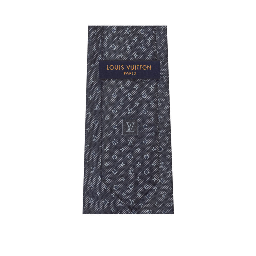 Cravate Louis Vuitton - Monogram Classic - Gris