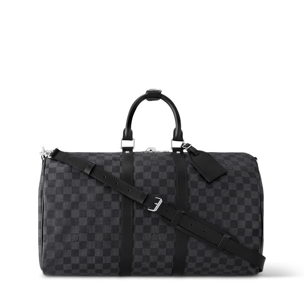 Sac de voyage Louis Vuitton - Keepall Bandoulière 45 - TOILE DAMIER GRAPHITE