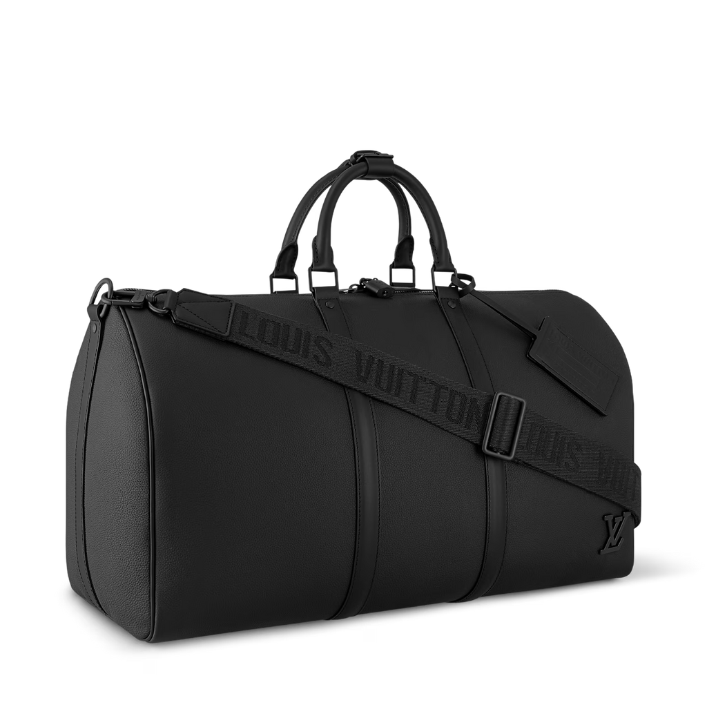 Sac de voyage Louis Vuitton - Keepall Bandoulière 50 - Aerogram - Noir