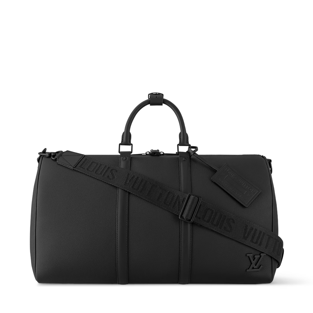 Sac de voyage Louis Vuitton - Keepall Bandoulière 50 - Aerogram - Noir