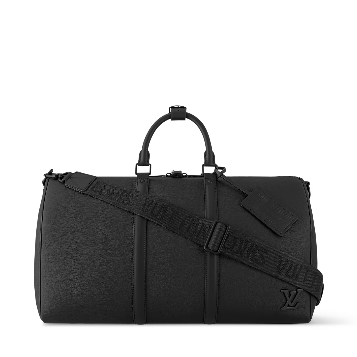 Sac de voyage Louis Vuitton - Keepall Bandoulière 50 - Aerogram - Noir