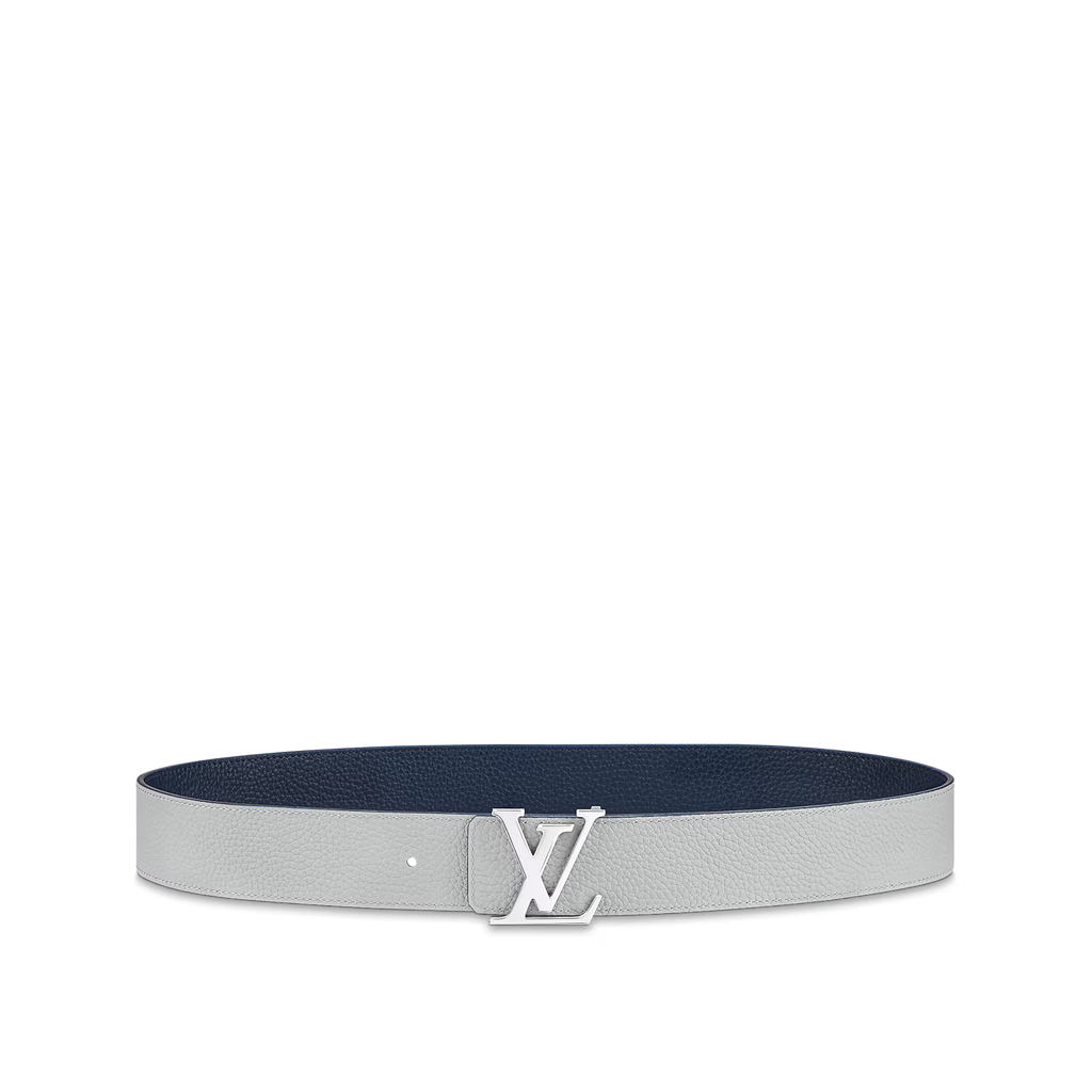 Ceinture Loui Vuitton - Initiales Taurillon 40mm Reversible - Bleu/Gris