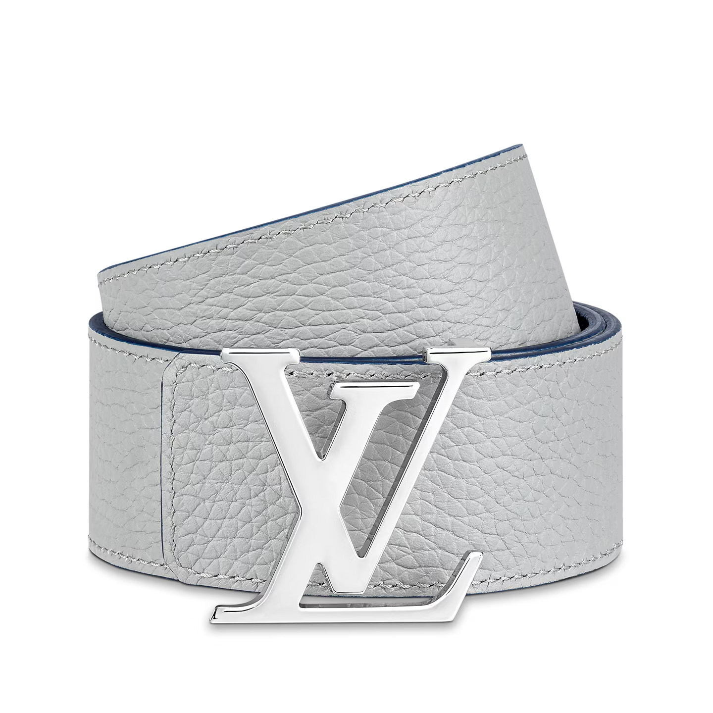 Ceinture Loui Vuitton - Initiales Taurillon 40mm Reversible - Bleu/Gris