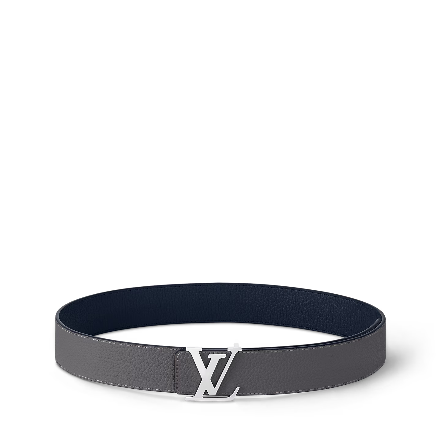 Ceinture Loui Vuitton - Initiales Taurillon 40mm Reversible - Bleu/Gris