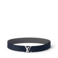 Ceinture Loui Vuitton - Initiales Taurillon 40mm Reversible - Bleu/Gris