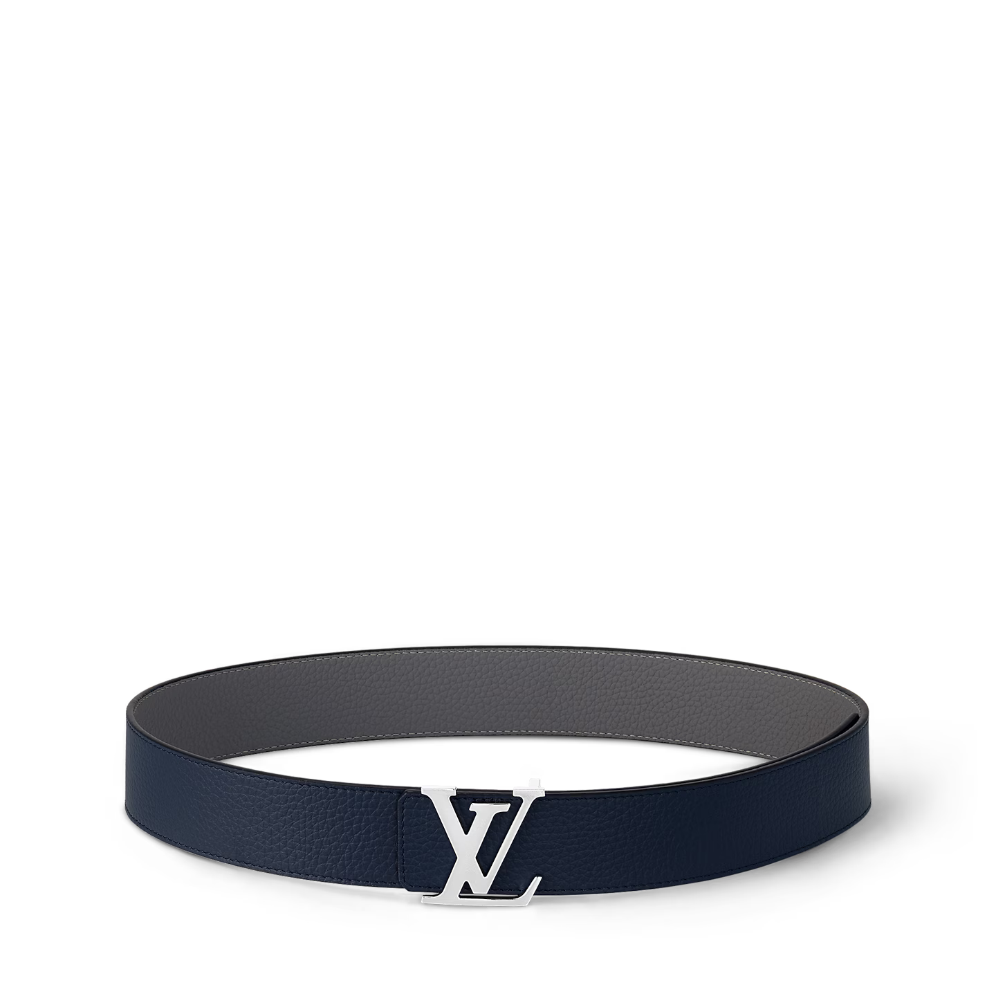 Ceinture Loui Vuitton - Initiales Taurillon 40mm Reversible - Bleu/Gris