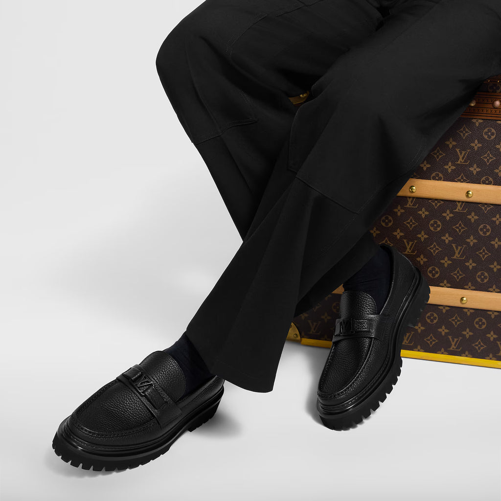Mocassin Louis Vuitton - Major - Graine en Noir