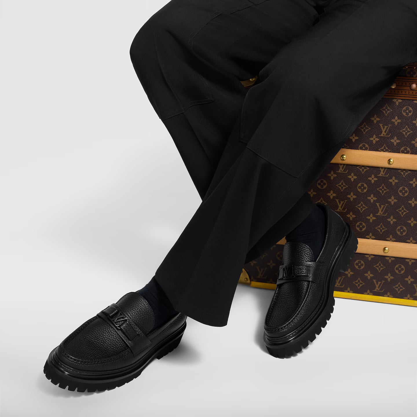Mocassin Louis Vuitton - Major - Graine en Noir