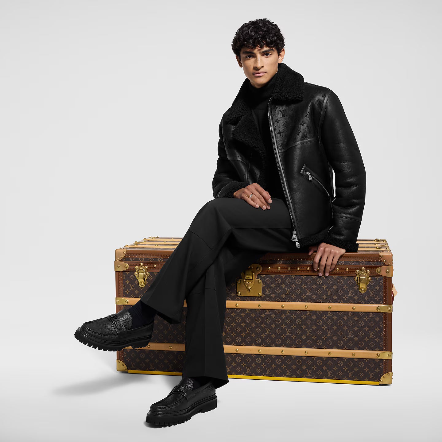 Mocassin Louis Vuitton - Major - Graine en Noir