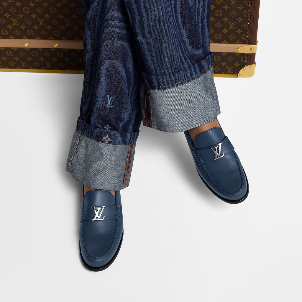 Mocassin Louis Vuitton - Major - Bleu Marine Mate