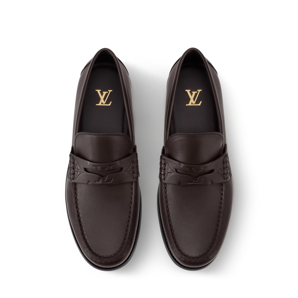 Mocassins Louis Vuitton - Major - Cuir lisse - Marron