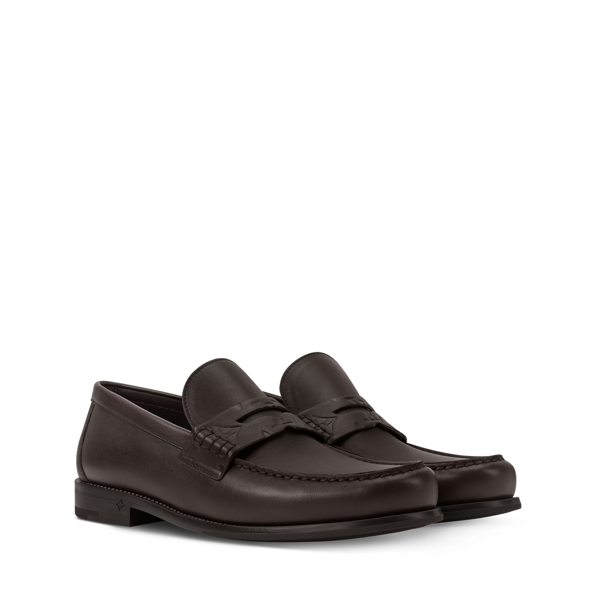 Mocassins Louis Vuitton - Major - Cuir lisse - Marron