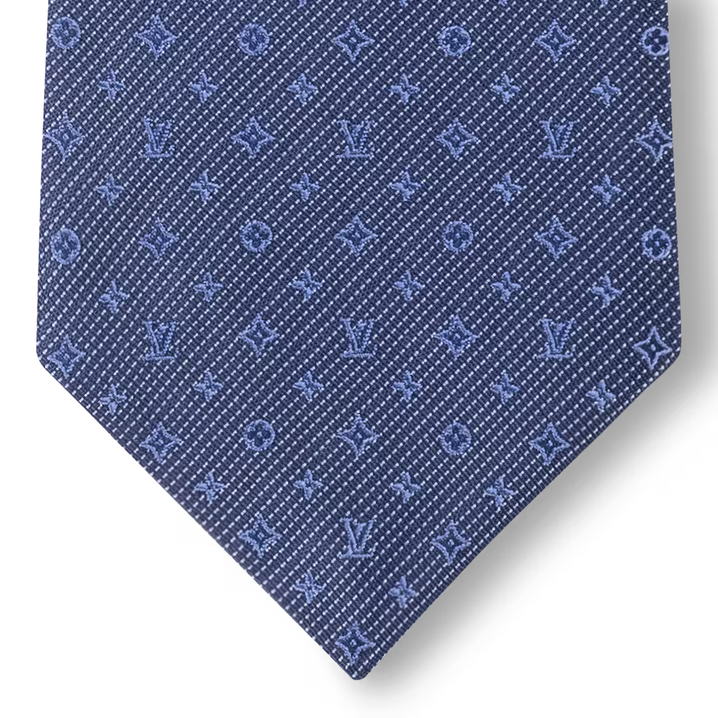 Cravate Louis Vuitton - Monogram Classic - Bleu Marine