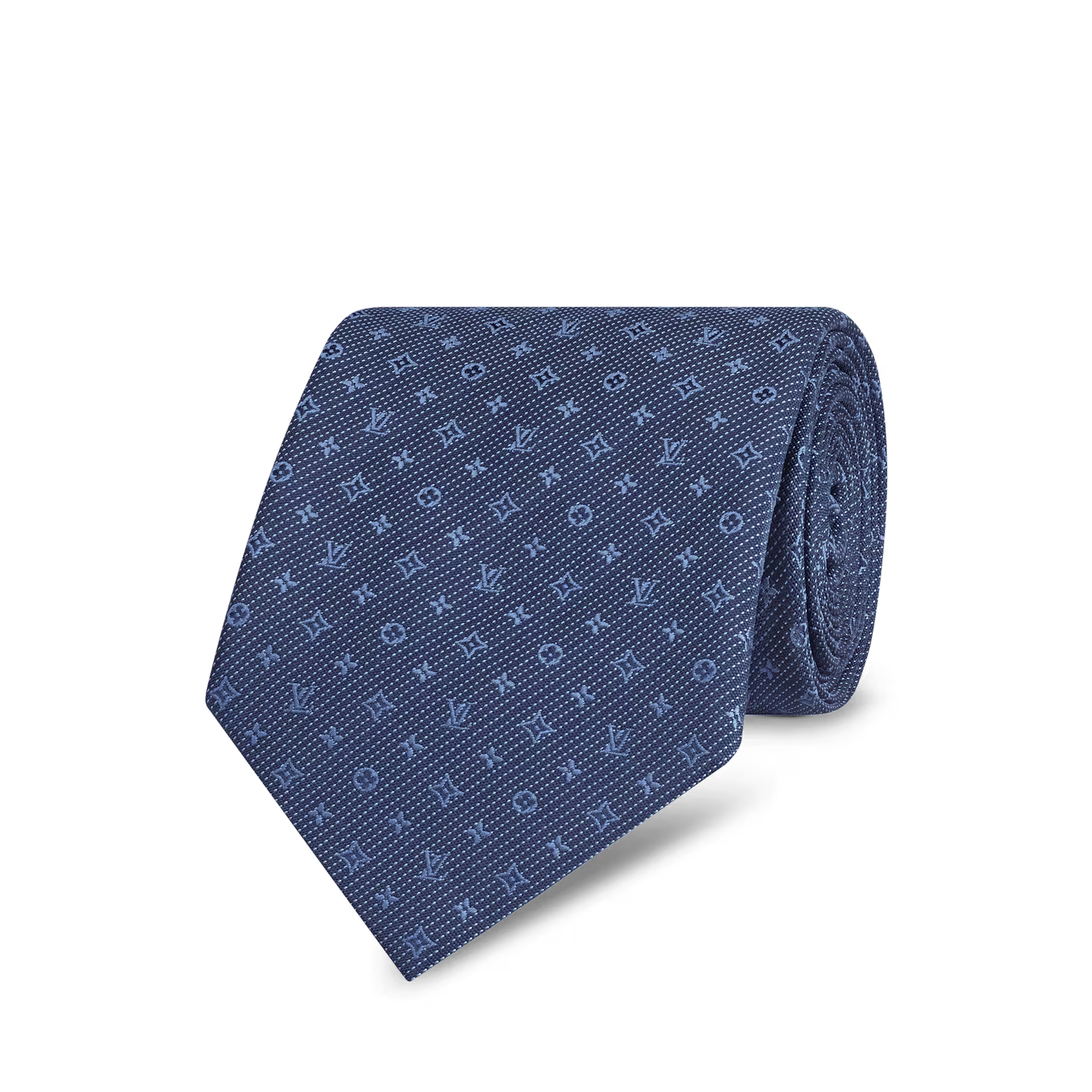 Cravate Louis Vuitton - Monogram Classic - Bleu Marine