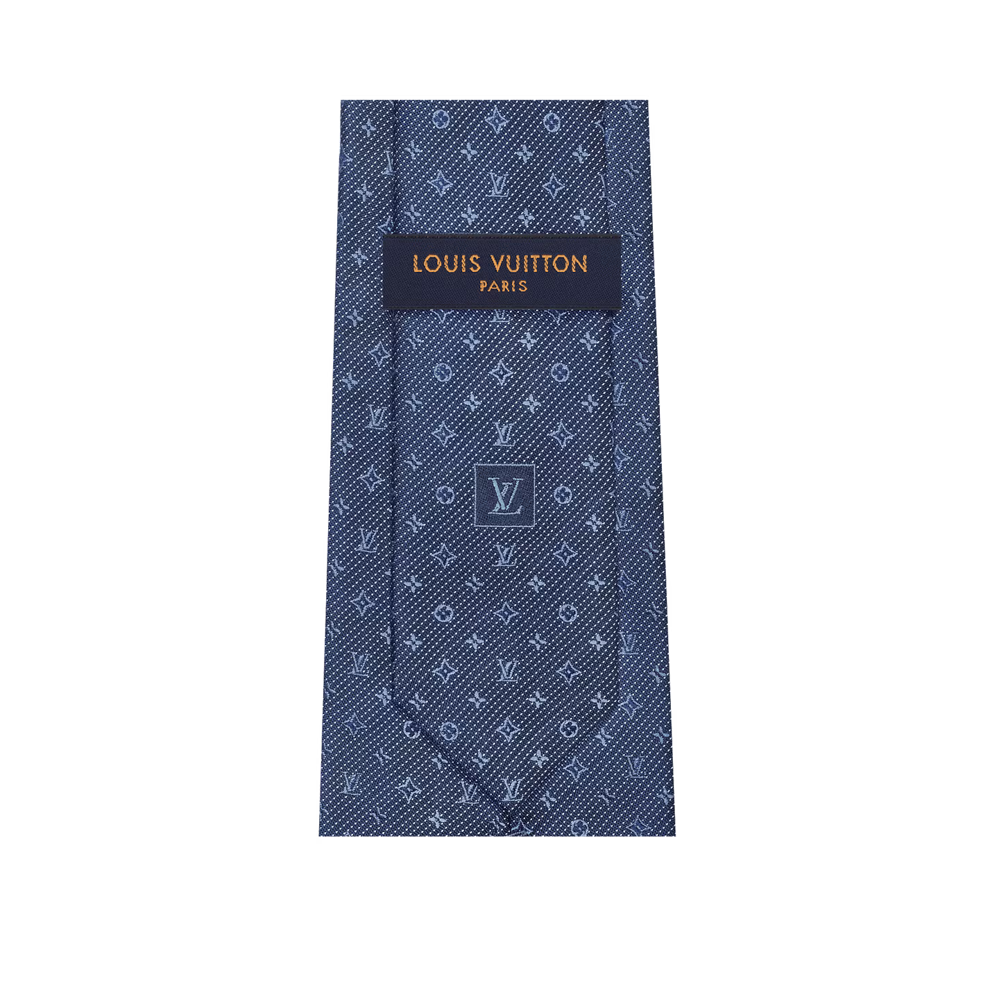 Cravate Louis Vuitton - Monogram Classic - Bleu Marine