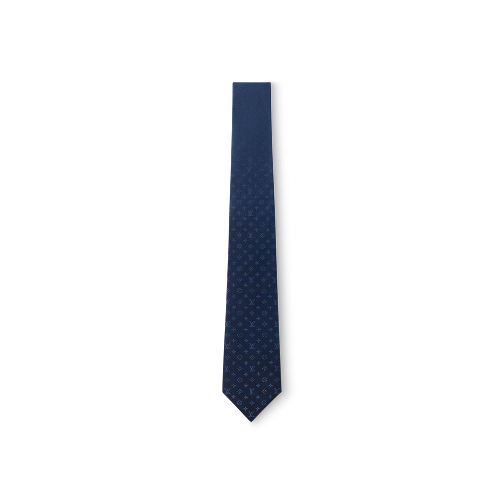 Cravate Louis Vuitton - Monogram Gradient - Bleu Marine