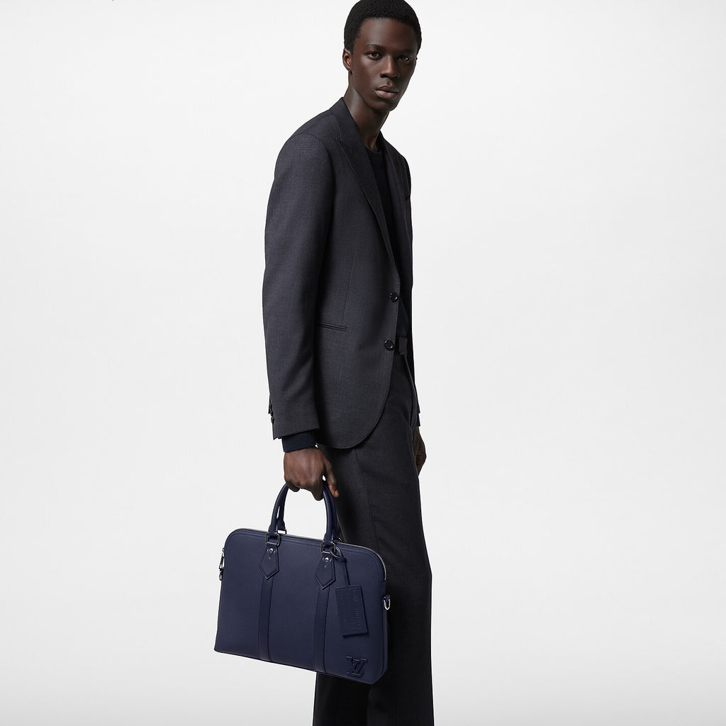 Sacs à main Louis Vuitton - Porte-documents Takeoff - Bleu Marine