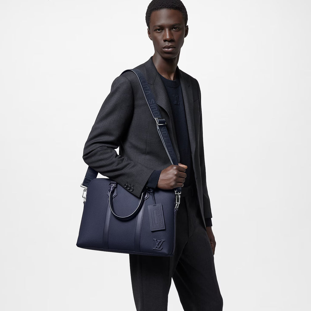 Sacs à main Louis Vuitton - Porte-documents Takeoff - Bleu Marine