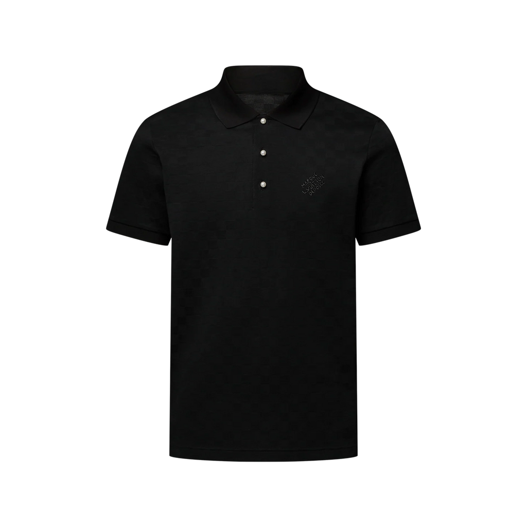 Polo Louis Vuitton - à motif Damier - Noir