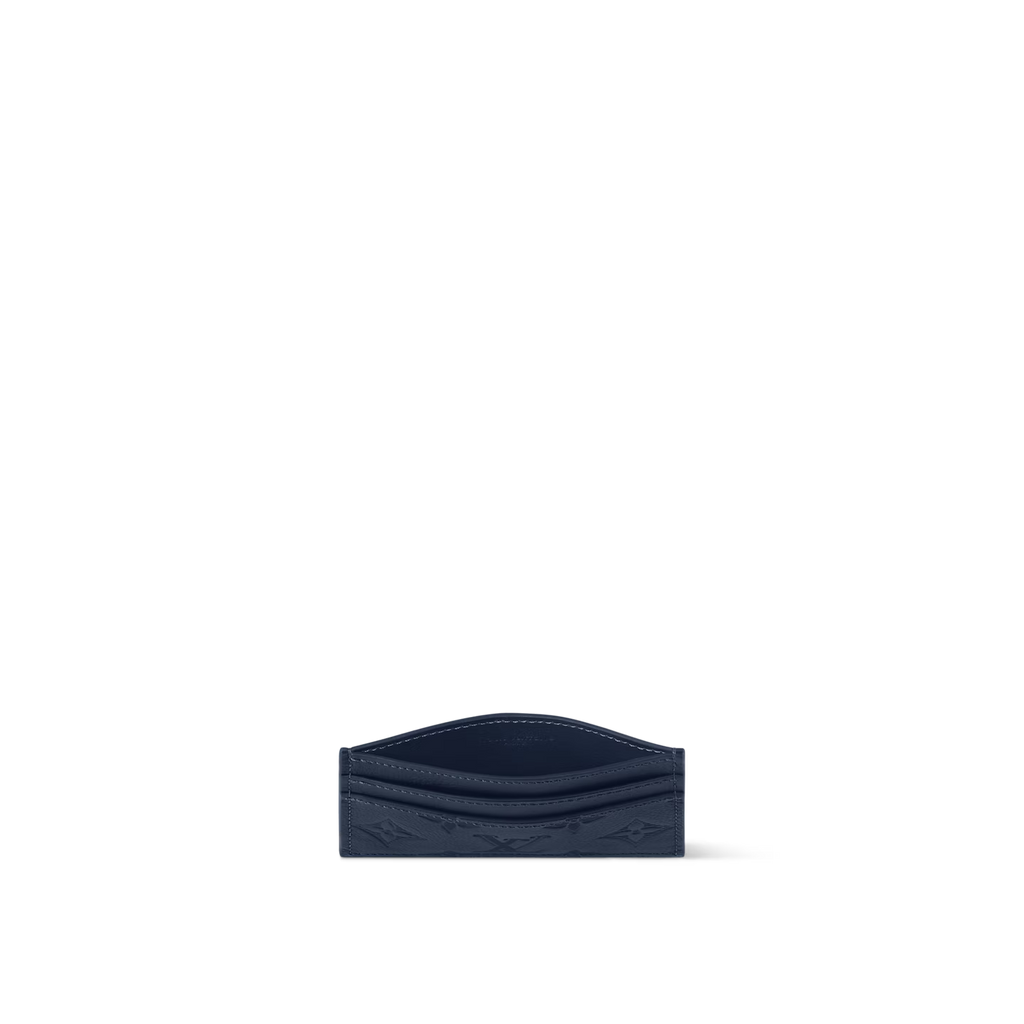 Porte-cartes Louis Vuitton - Double - Bleu Marine