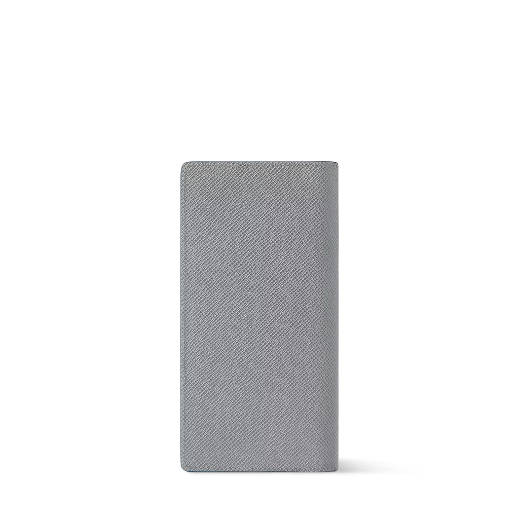 Portefeuille Louis Vuitton - Brazza - Cuir Taiga - Gris