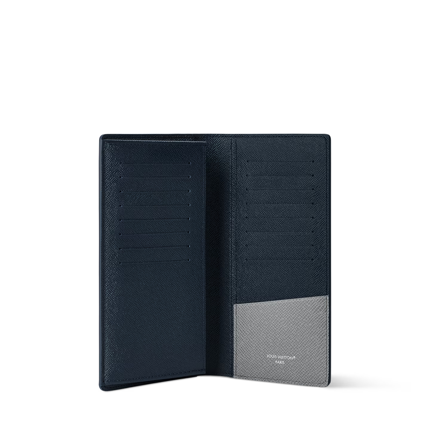 Portefeuille Louis Vuitton - Brazza - Cuir Taiga - Gris