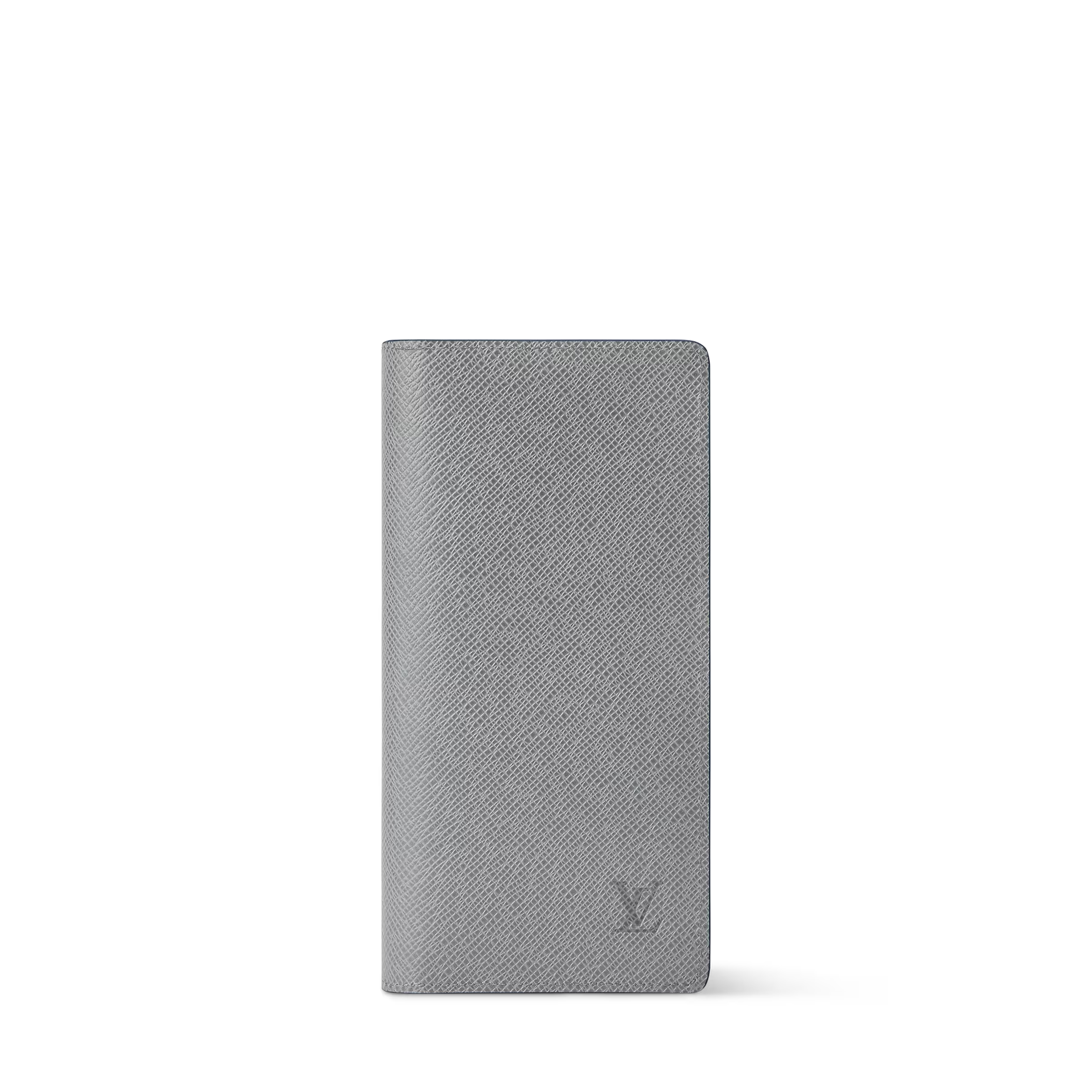 Portefeuille Louis Vuitton - Brazza - Cuir Taiga - Gris