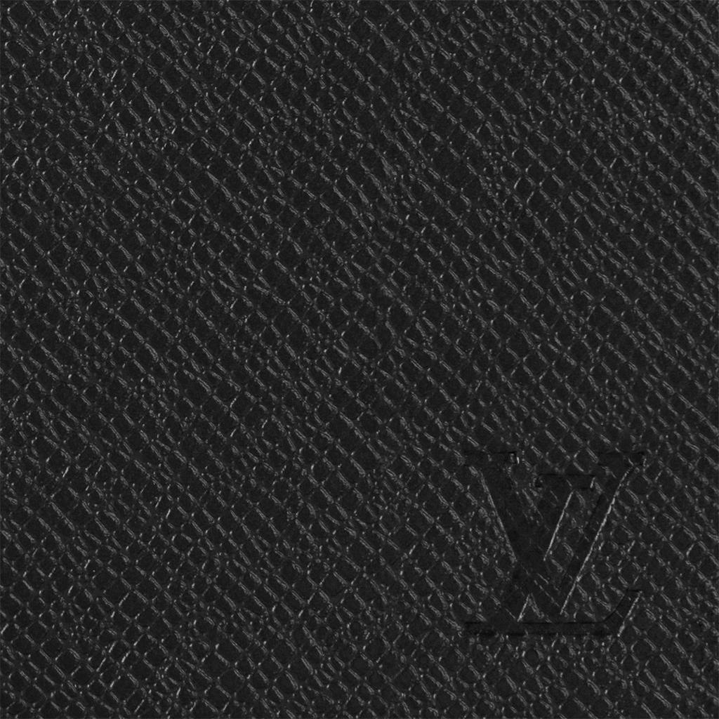Portefeuille Louis Vuitton - Brazza - Cuir Taiga - Noir