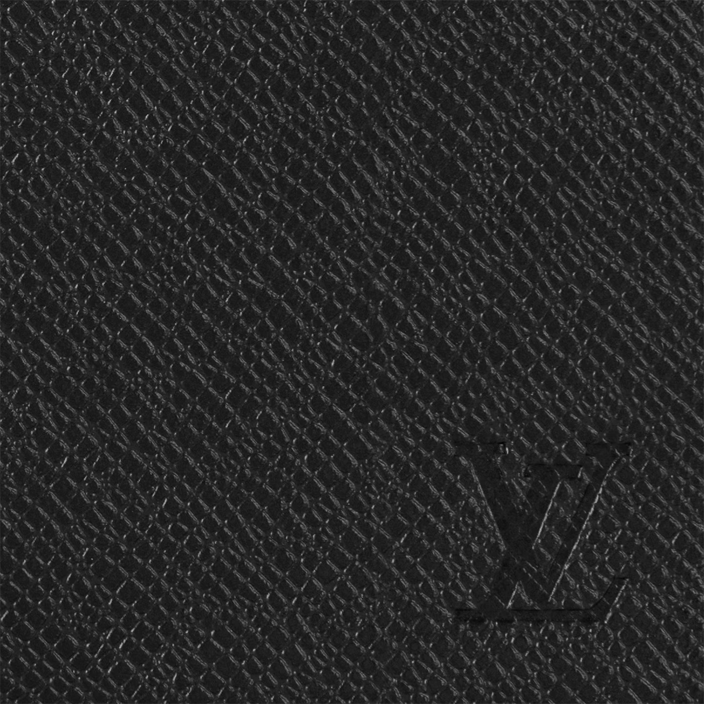 Portefeuille Louis Vuitton - Brazza - Cuir Taiga - Noir