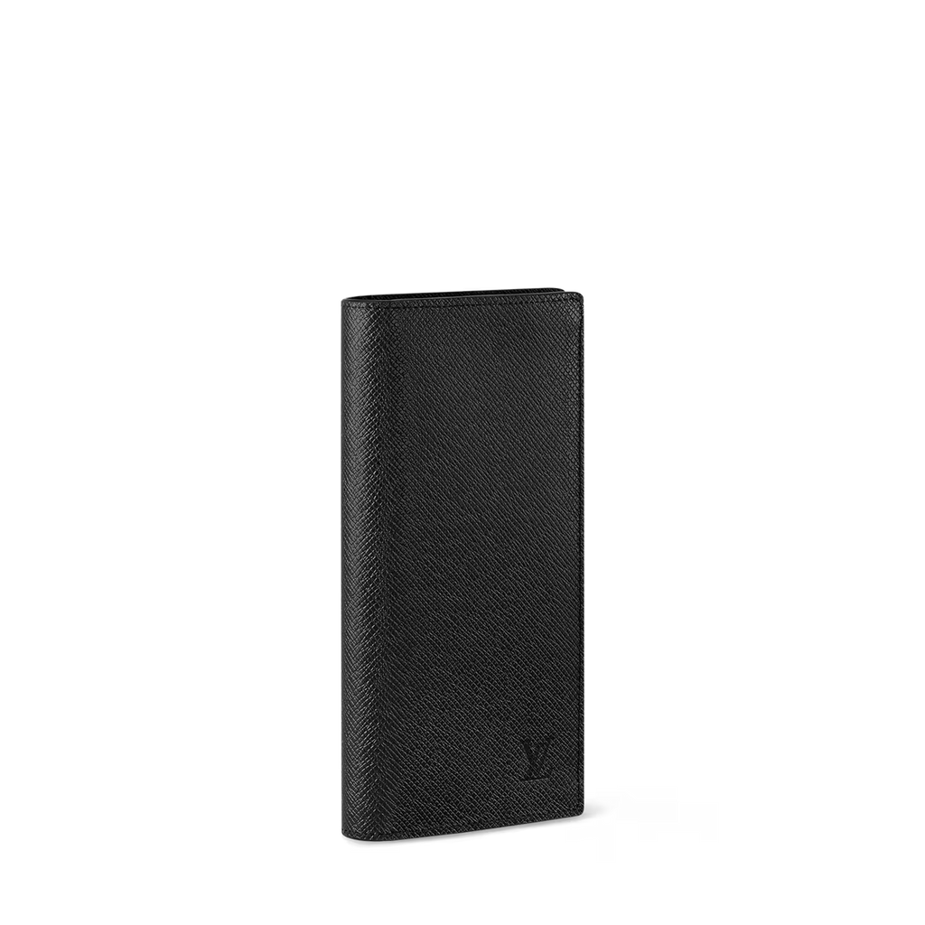 Portefeuille Louis Vuitton - Brazza - Cuir Taiga - Noir