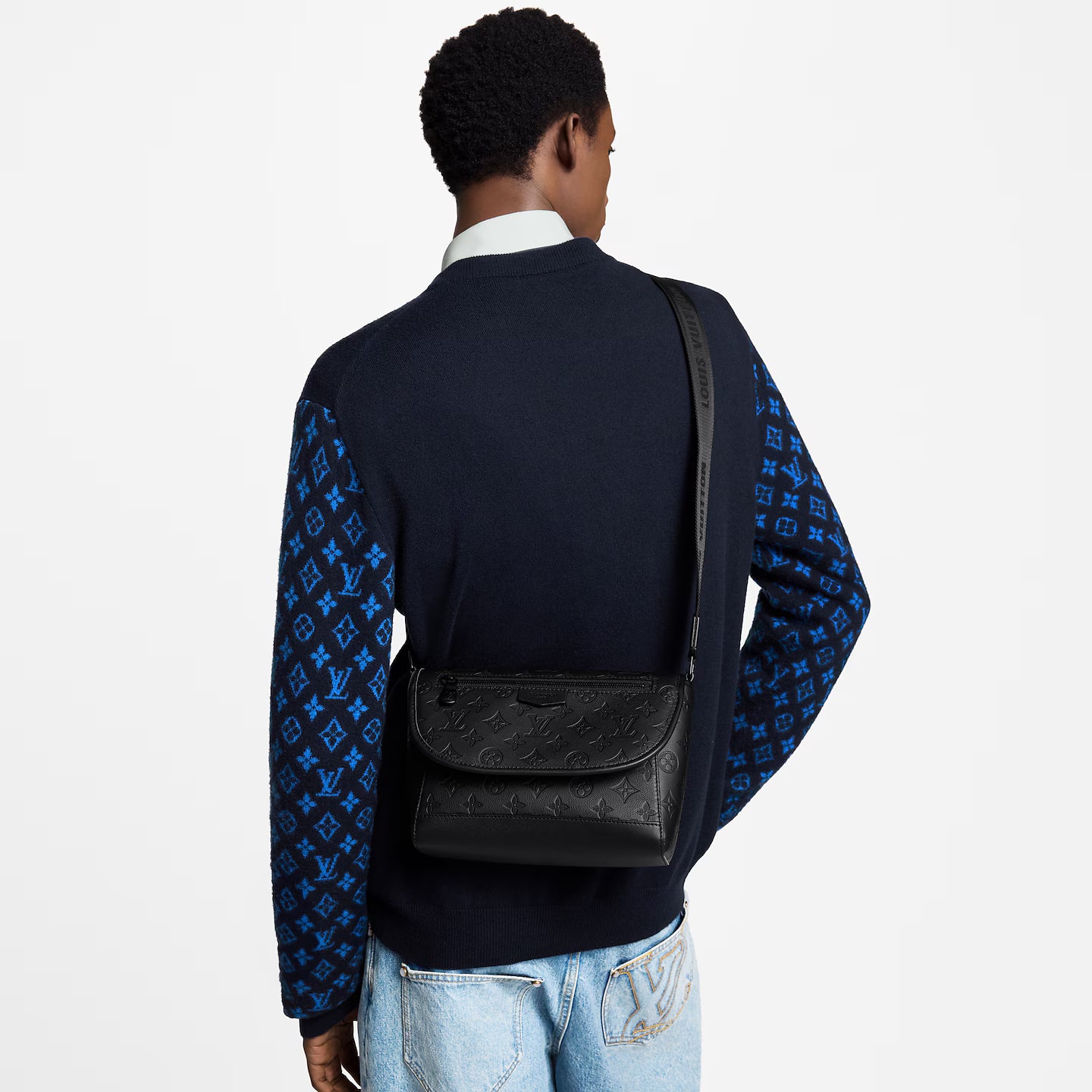 Sacoche Louis Vuitton - Pulse Messenger - Monogram Shadow