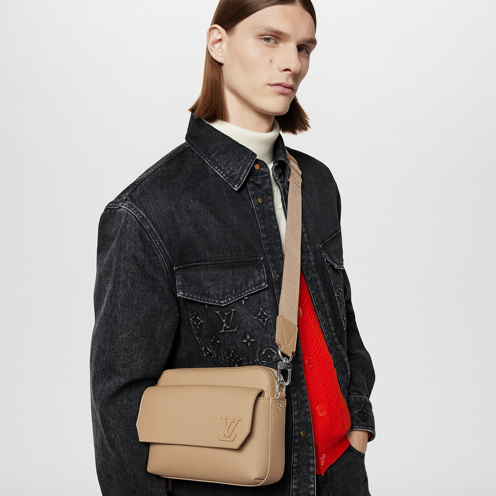 Sacoche Louis Vuitton - Messenger - Beige