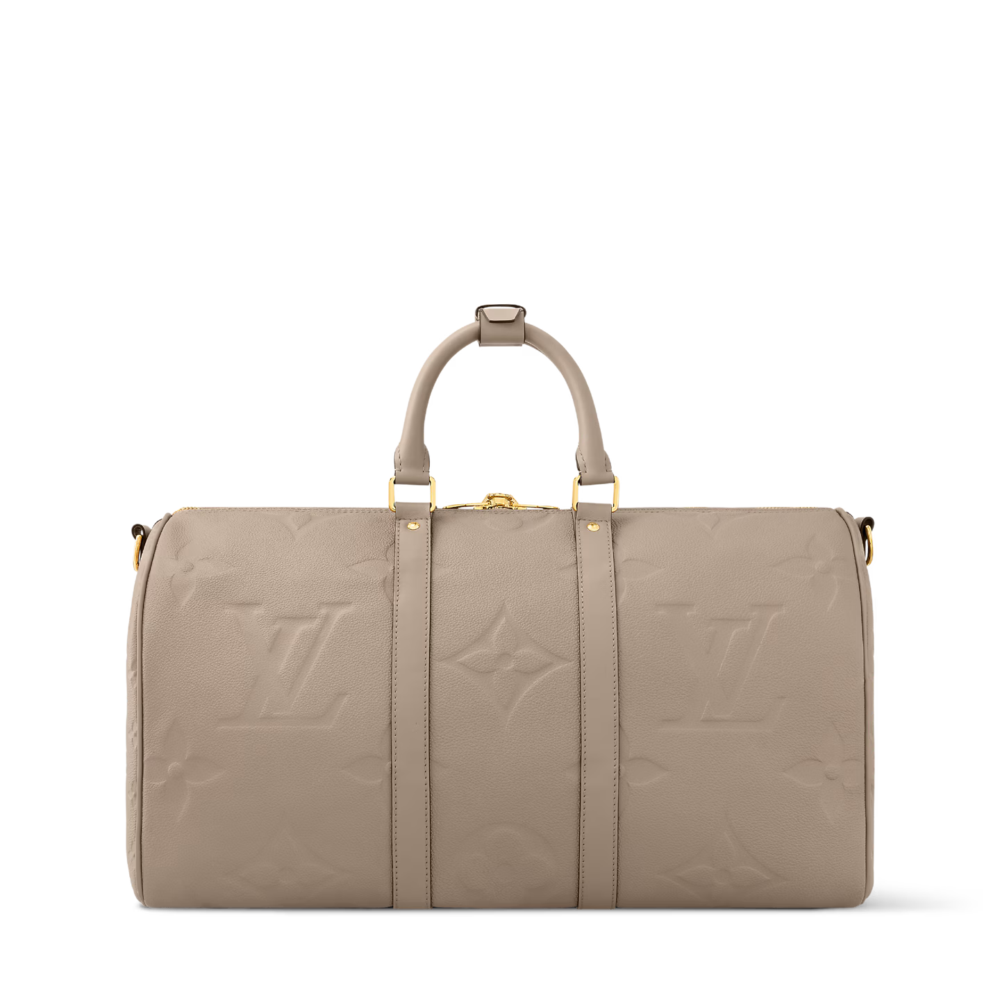 Sac de voyage Louis Vuitton - Keepall Bandoulière 45 - Monogram Empreinte Giant - Beige