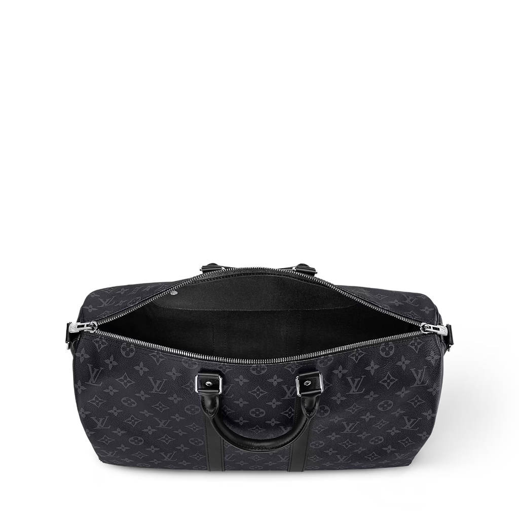 Sac de voyage Louis Vuitton - Keepall Bandoulière 45 - Toile Monogram Éclipse